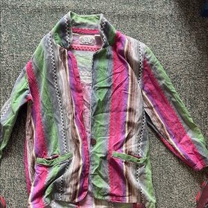 Multicolor Striped Women's Jacket vintage size S